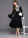 2378 Indo Era Floral Embroidery A Line Midi Dress Catalog
